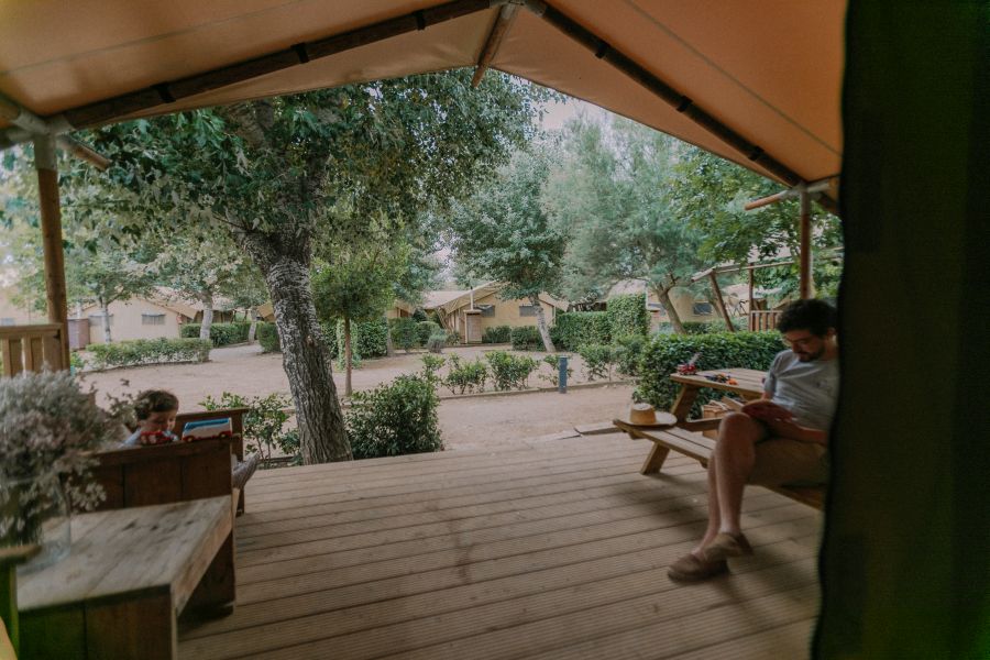 2 Camping Riu Terraza Glamping Woody tienda de lujo