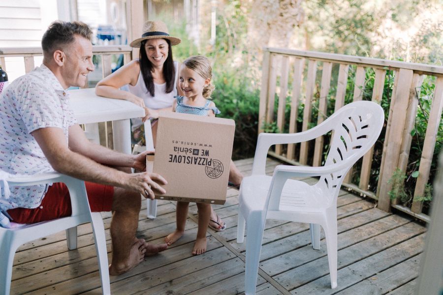 1 Cala Canyelles - Garbi- terraza de Mobil Home en la naturaleza