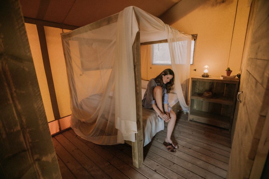 Camping Senia Riu Habitacion con glamour del Glamping Cottage