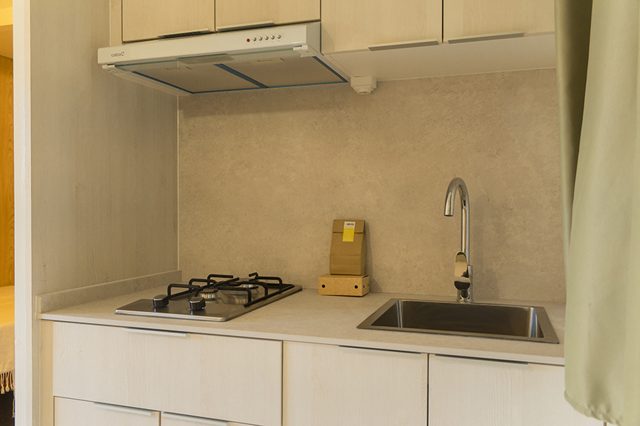 Litera y cama en Bungalow Campitel AC