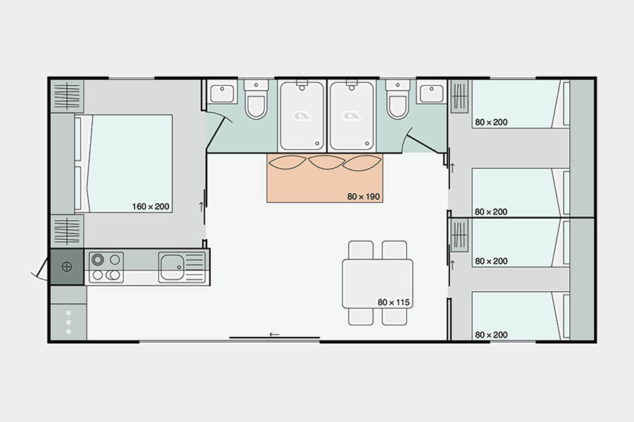 Mobil Home Comfort Plus Plano