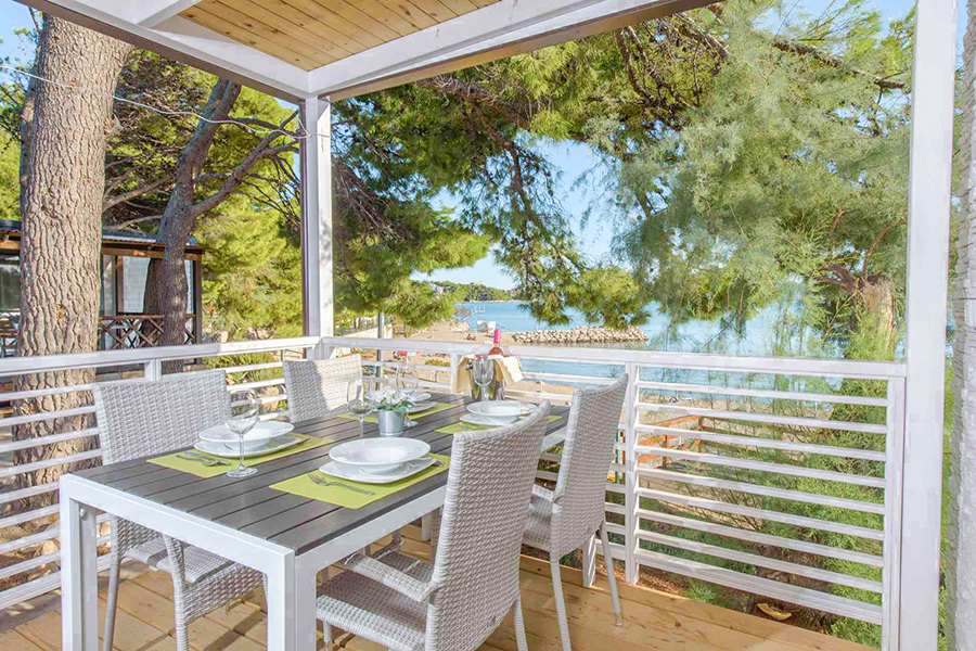 Mobilheim Vista, Meerblick. Terrasse