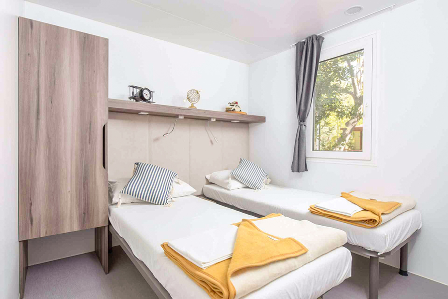 Mobilheim Vista, erste Reihe. Einzelzimmer