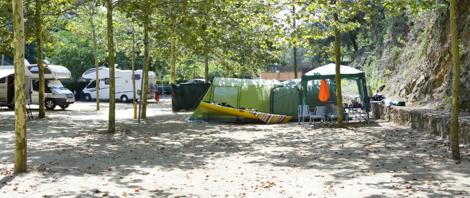 Camping voor campers en grote caravans