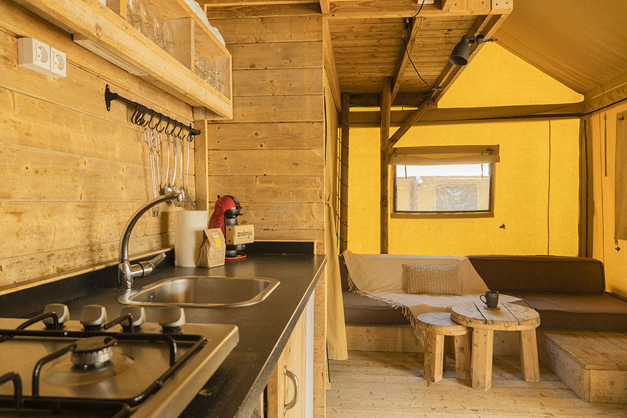 Camping Sènia Riu Habitación Glamping XL para grupos