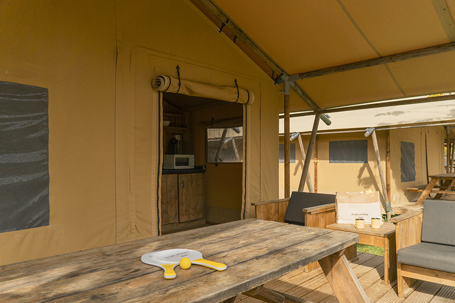 Camping Caballo de Mar Glamping Safari Comedor Glamping en primera linea