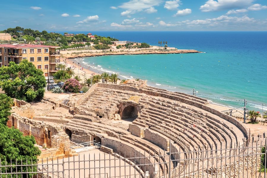 Anfiteatro con vista al mar en Tarragona