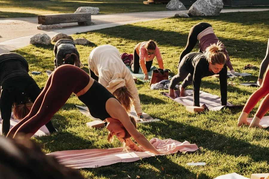 actividad grupo bienestar yoga