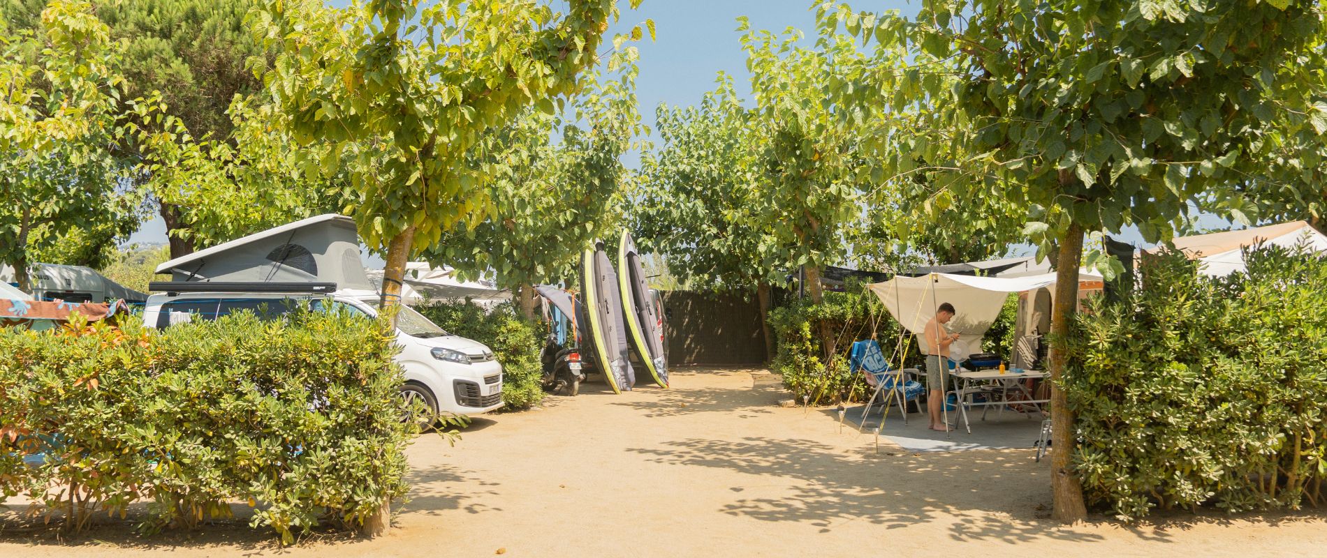 parcelas campings sènia que aceptan Sènia cheques